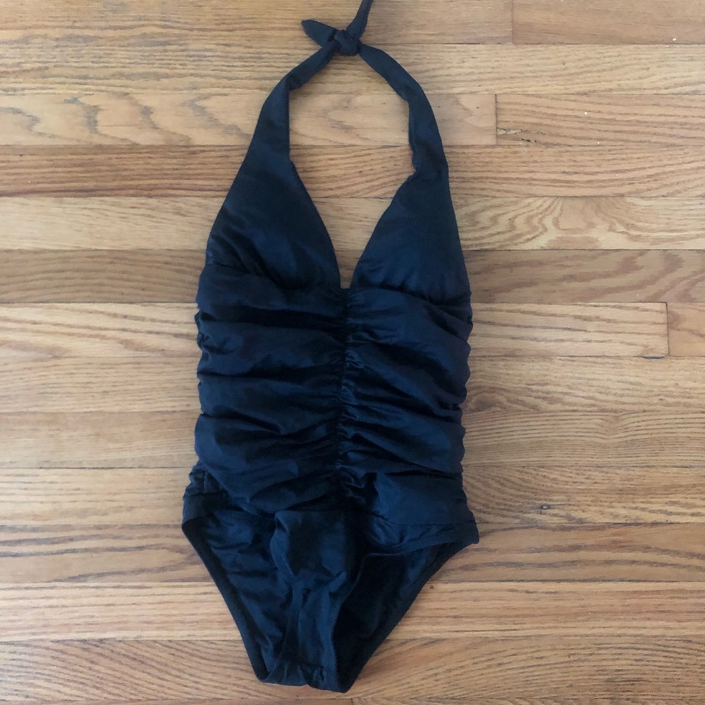 L* Space Ruched Halter Swimsuit One Piece Swimsuit - Picture 3 of 3